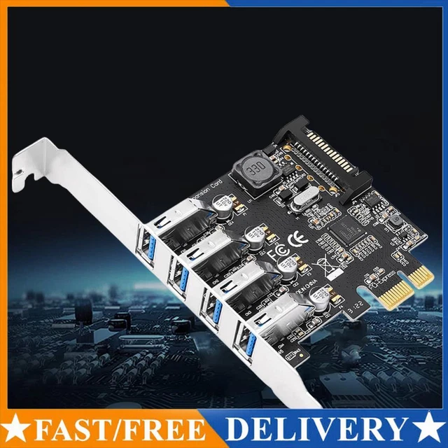 USB 3.0 PCI Express Adapter PCI E To USB Adapter Card 4 Ports USB3.0