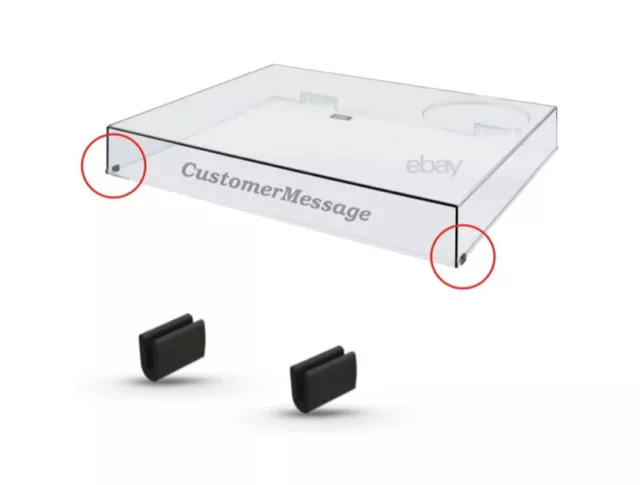 Technics SL-1200 SL-1210 Lid Dust Cover Rubber Foot/Feet (Corner Dampers)