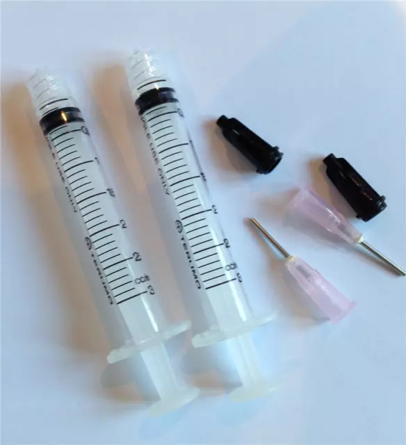 3cc 3ml syringe 18 gauge Needle tips Glue Rhinestone Adhesive Crystals Flatbacks