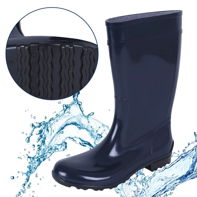 Bottega Veneta: Bottes De Pluie Mauves à Semelle Puddle | SSENSE France