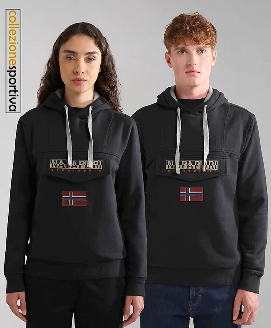 FELPA UOMO/DONNA NAPAPIJRI BURGEE WINTER 2- NP0A4GJD0411 col. nero