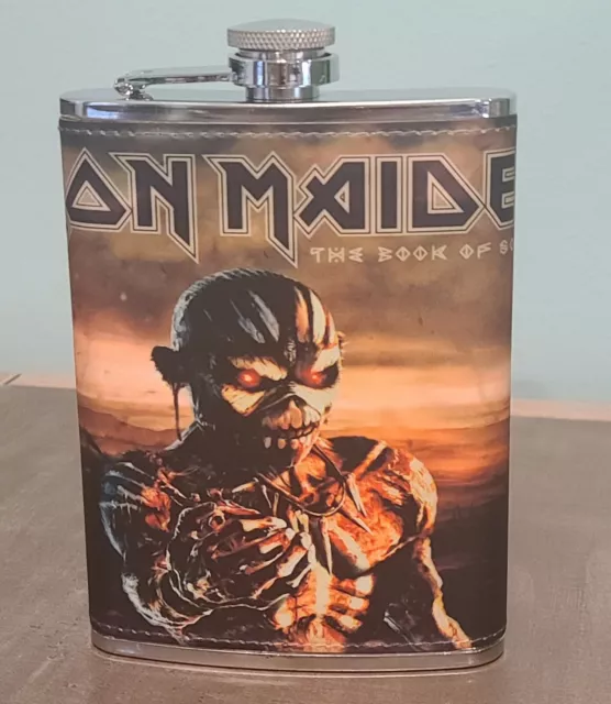 Iron Maiden: Book of Souls 8 oz flask custom made NEW