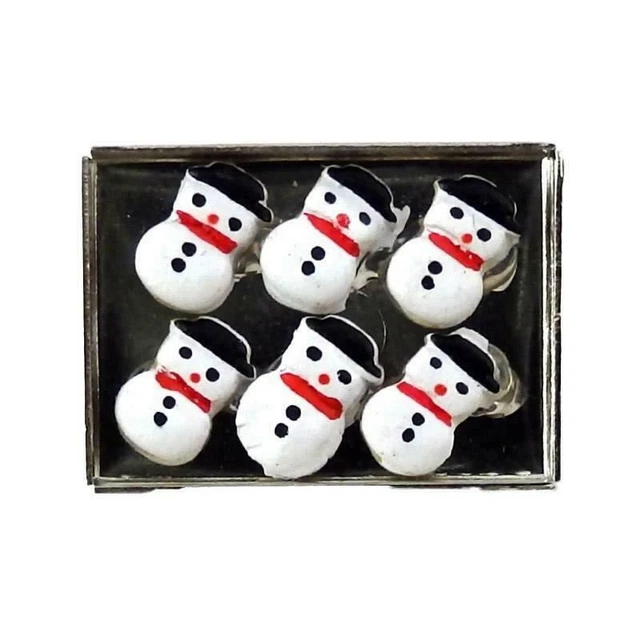 Puppenhaus Schneemann Kochen Auf Bäckerei Ablage Miniatur Küche Christmas Zubhör