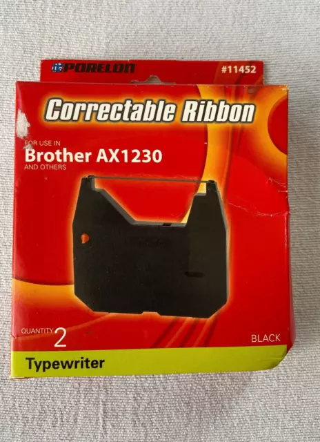 Porelon Correctable Typewriter Ribbon  For Brother Ax1230 #11452 - Brand New