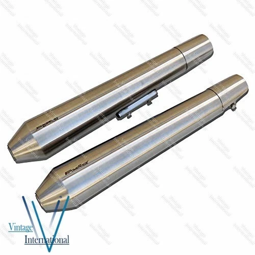 PoweRage Exhaust Silencer Short For Royal Enfield Twin Interceptor GT 650cc @VI
