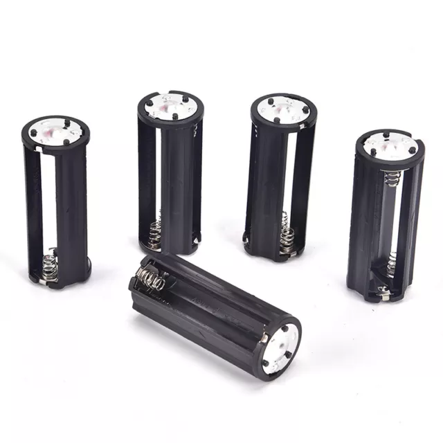 2Pcs Black Battery Holder for 3 x 1.5V AAA Batteries Flashlight Torch#7H