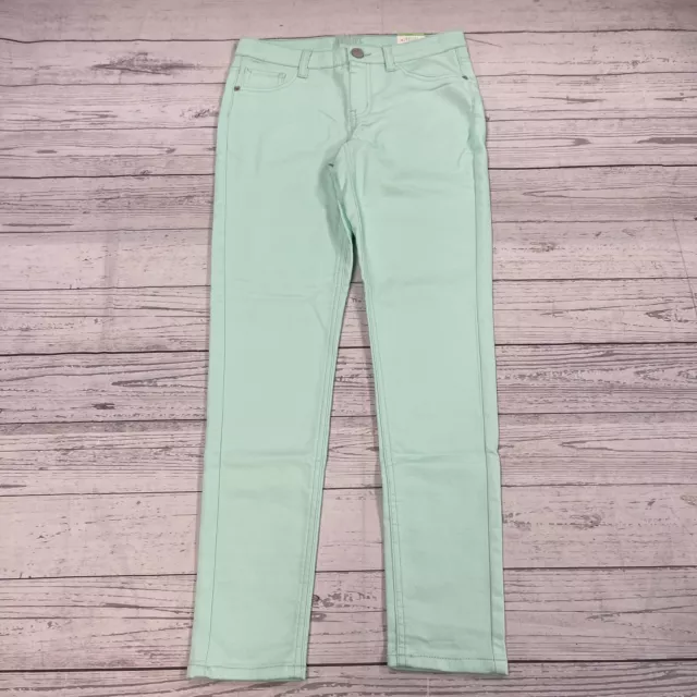 Justice Mid Rise Skinny Jegging Mint Jeans Youth Girls Size 14 New