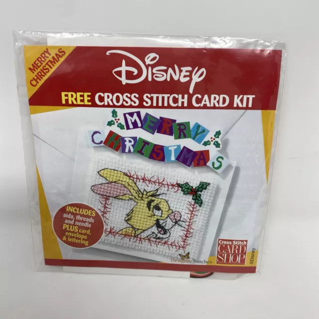 Designer Stitches Disney Winnie The Pooh Rabbit Merry Christmas Cross Stitch Kit