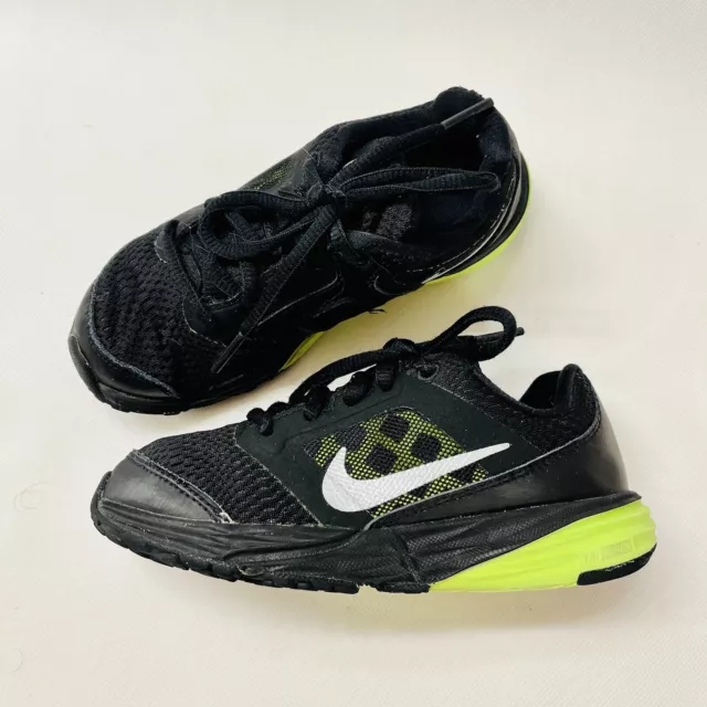 Nike Kids Boy Tri Fusion Run Shoes Sneakers 749835-007  Toddler Size 11C Green