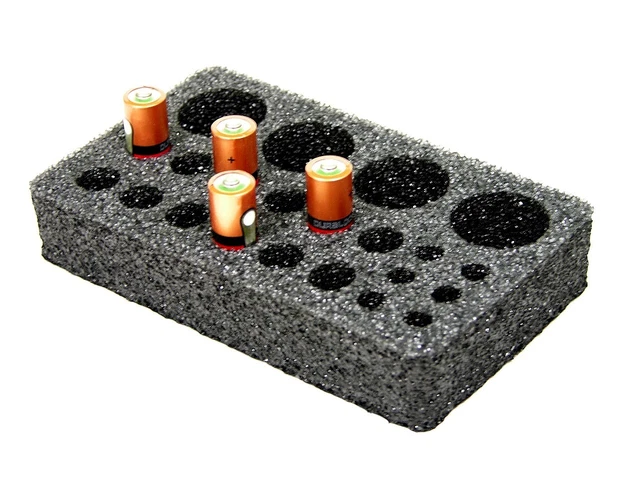 WorldCaseCompany Closed Cell Foam Battery Insert For Pelican 1030 Case