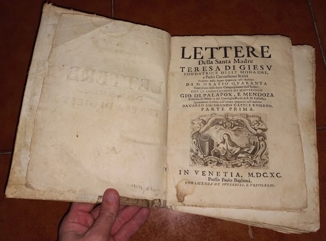 LETTERE DELLA SANTA Madre Teresa Di Giesu' Gesù D'avila Paolo Baglioni ...