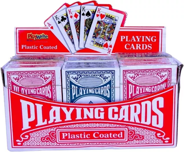 PLAYWRIT Playwrite Spielkarten 300-002 Pack mit 12 Karten. Display...