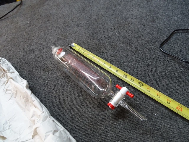 Wilmad Lab Glass Graduated Cylindrical Separatory Funnel w/ PTFE Plug & Stopper