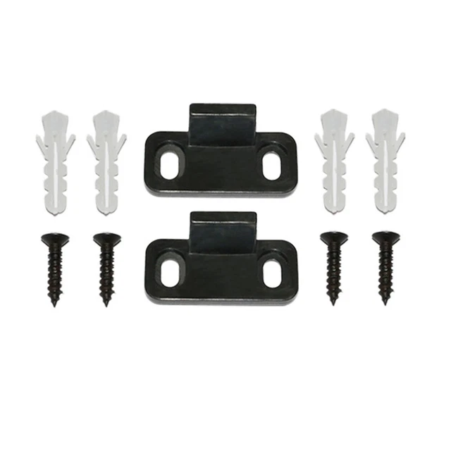 2 Pc X Barn Door Guides Adjustable Stay Roller For Bottom Sliding Door Lot 9