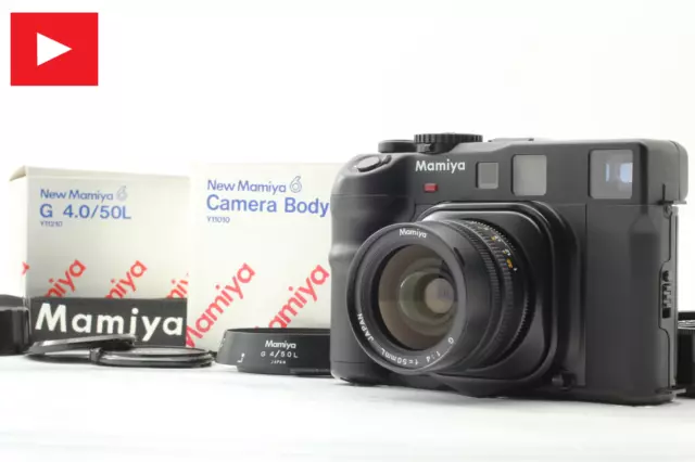 【CLA'd Near MINT in Box Strap Hood】 New Mamiya 6 Six / G 50mm f/4 from JAPAN
