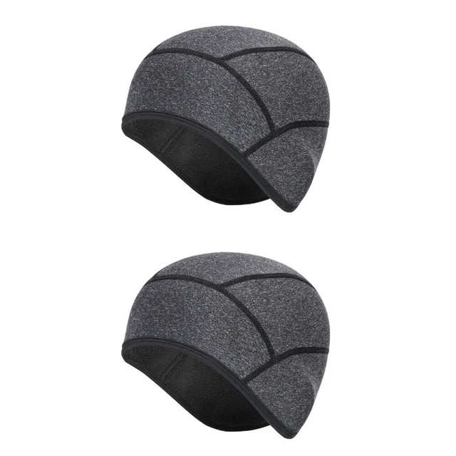 Set 2 Cycling Running Hat Helmet Thermal Liner Summer Hats Men Skull Cap