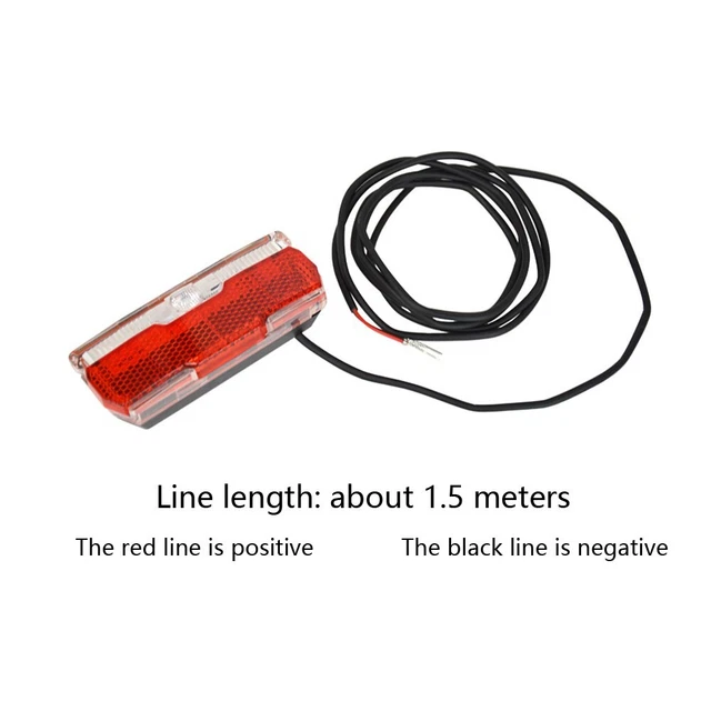 WATERPROOF ELECTRIC BIKE Headlight Tail Light Set 6V 48V Voltage Range