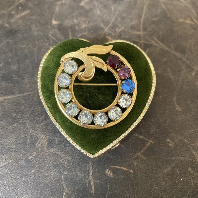 VINTAGE VAN DELL 1/20 12kt Gold Filled Pin Brooch Rhinestone Round Leaf $ - PicClick VINTAGE VAN DELL 1/20 12kt Gold Filled Pin Brooch Rhinestone Round Leaf $ - PicClick