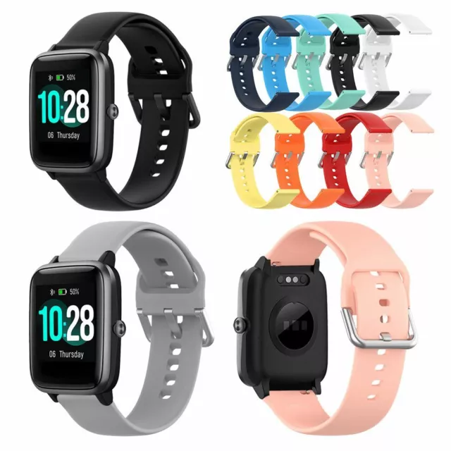 Silicone Replacement Watch Strap Compatible for ID205L Smart Watch Band Bracelet