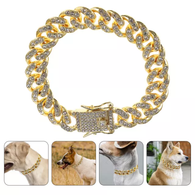 Dog Chain Chain Bracelet Necklace Link Chain for Pet Dog Necklace Metal