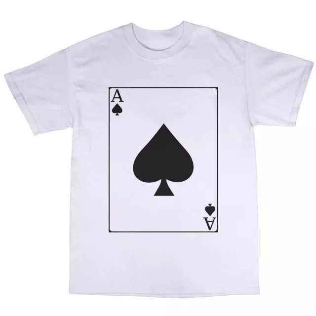 Ace Of Spades T-Shirt 100% Cotton Lemmy Poker Playing Cards Hawkwind