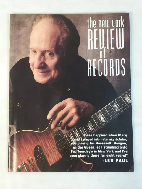 New York Review Records Music Magazine Vol 2 No 4 Feb/Mar 1992 Les Paul Guitar