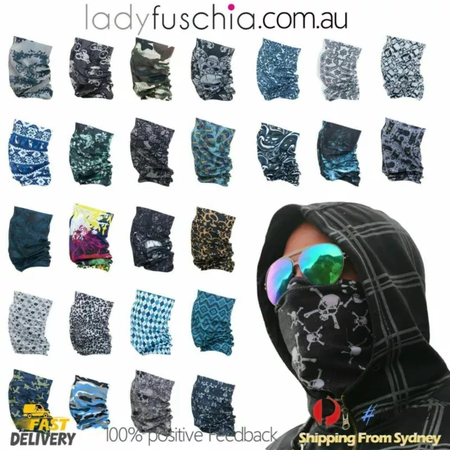 Bandana Face Shield Mask Buff Neck Cover Cycling Motor Fishing Outdoor Head