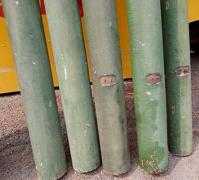 4 Antique GREEN Porch Posts 5 1/2" x 75" Tall - VG Cond - Buy Any Quantity 11