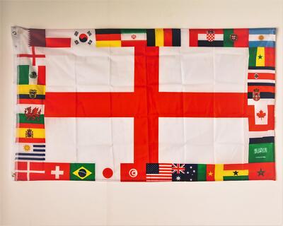 1904 St Louis World's Fair Collectibles England Flag St George National Banner World Cup Football Sports St Georges Cross Flag - Foto 5