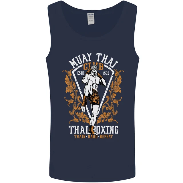 Gilet canotta da uomo Muay Thai Fighter Warrior MMA arti marziali 3