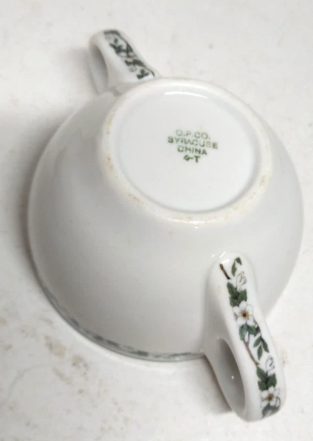 Southern Pacific Lines Railroad Double Handle Coffee Mug O. P. Co Syracuse China 3