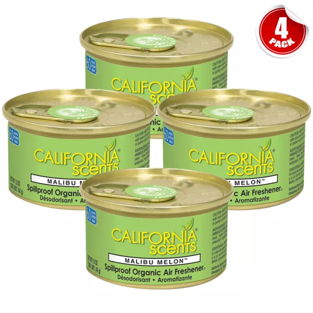 California Scents Car Air Freshener Home Organic Fragrance Malibu Melon Scent 3