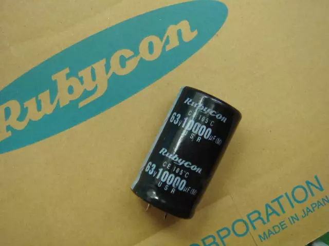 1pcs RUBYCON 10000uf 63V Snap-in Electrolytic Capacitor