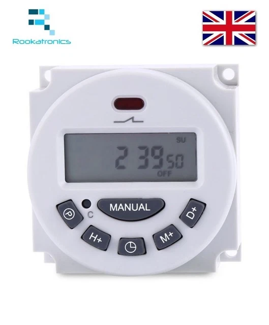 TIMER SWITCH RELAY 12V 24V 110V 220V LCD Digital Programmable Control ...
