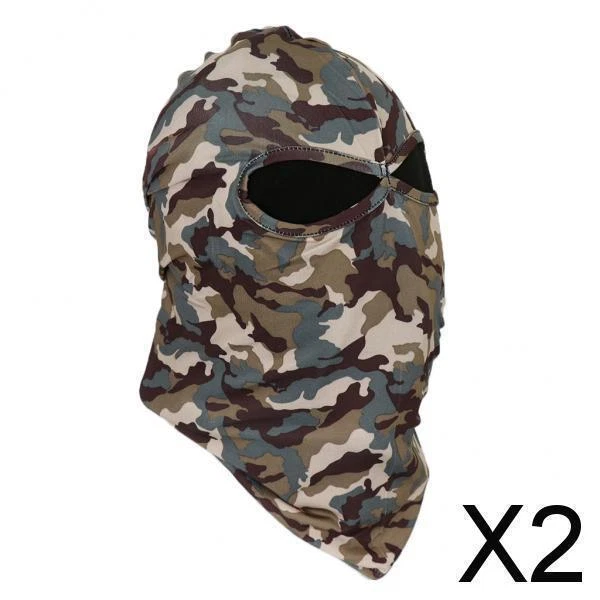 2X Balaclava motorrad winter ski radfahren vollgesichtsmaske kappe hut abdeckung