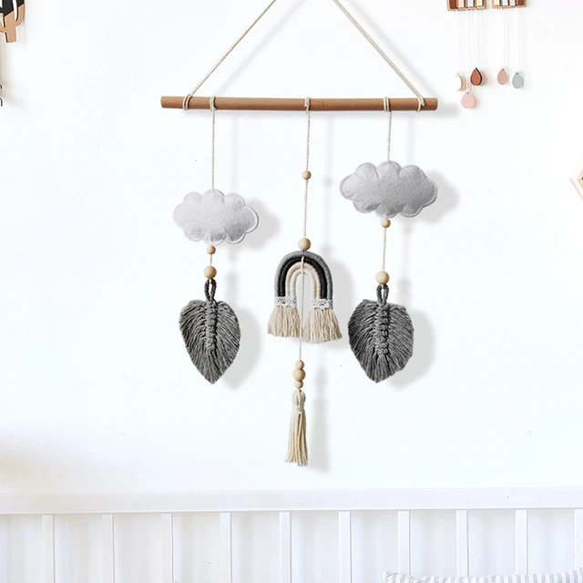 Wall Hanging Wear-resistant Handcrafted Boho Style Macrame Wall Hanging Portable