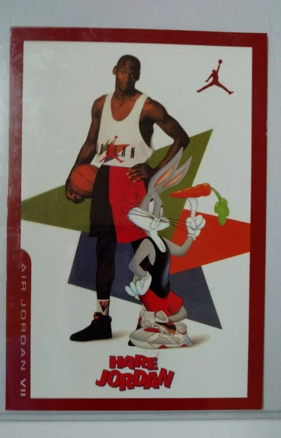 MICHAEL JORDAN AIR Vii 7 SHOE MOVIE PROMO CARD W/ BUGS SPACE JAM RARE! 1/?  $3,499.00 - PicClick