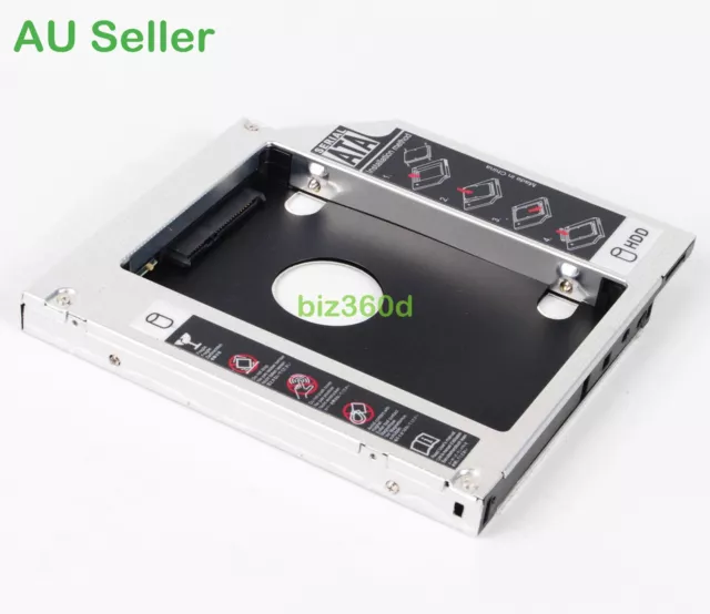 2nd HD HDD SSD Hard Drive Caddy Adapter for HP EliteBook 8470p 8470w 8570p 8570w