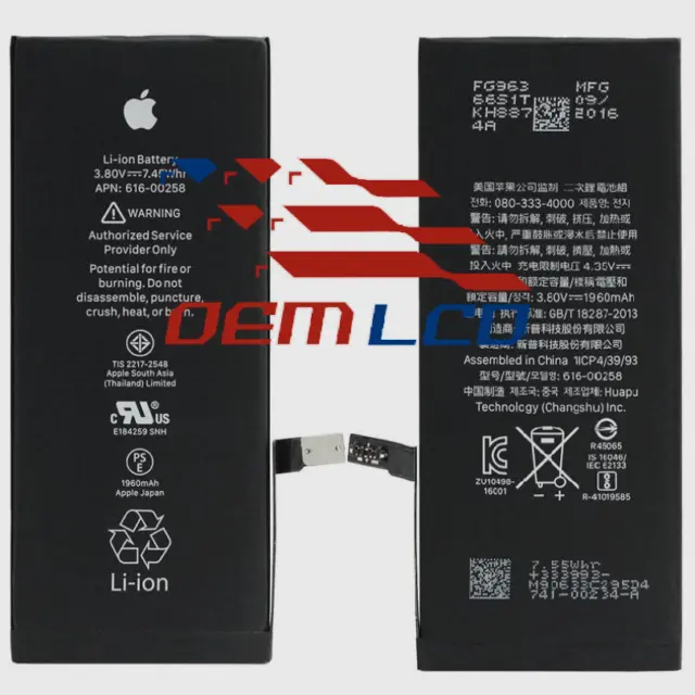 OEM Replacement Battery For Apple iPhone 7 4.7" 1960mAh 3.8V