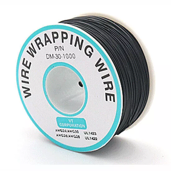 30AWG Wrapping Wire Insulated Silver Plated Single Core Copper PCB/OK Wire 820ft