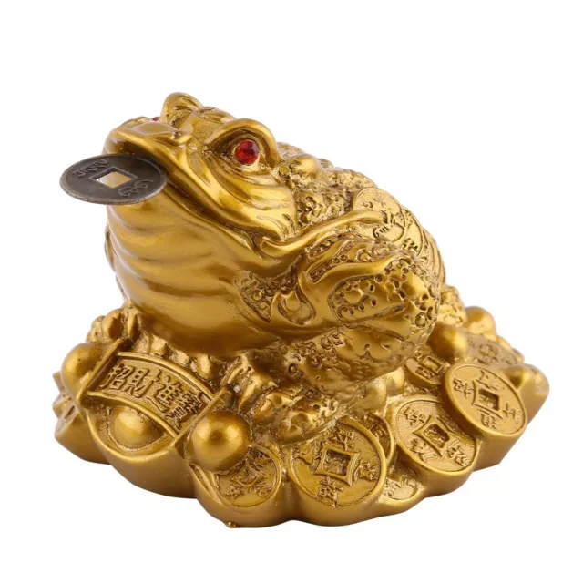 Chinese Feng Shui Wealth Lucky Money Frog Coin Toad Home Office Decor Supply WIK