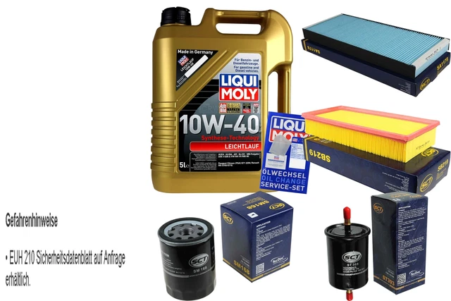 FILTRO DEL KIT DI ISPEZIONE LIQUI OLIO MOLY 6L 5W-30 per Audi TT 8J3 1
