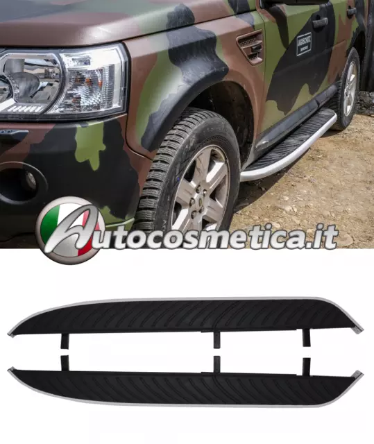 Pedane Laterali Land Rover Freelander Ii 2007+ Sottoporta In Alluminio .-