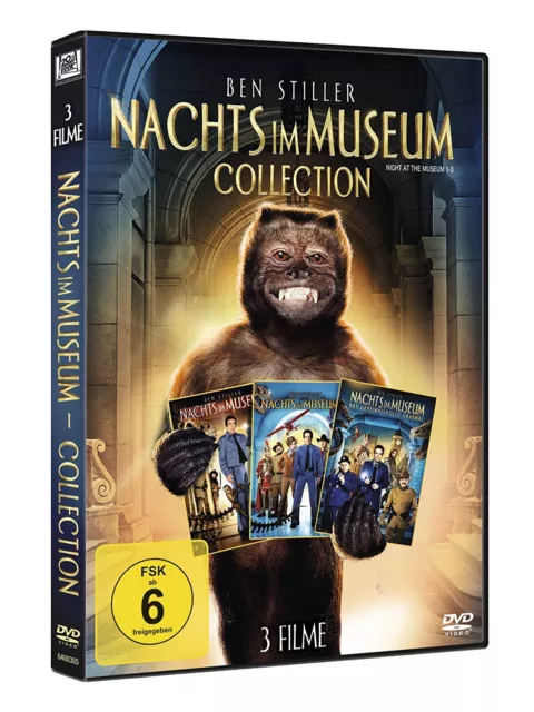Nachts Im Museum 1-3 Mit Ben Stiller Teil 1 2 3 Dvd Deutsch