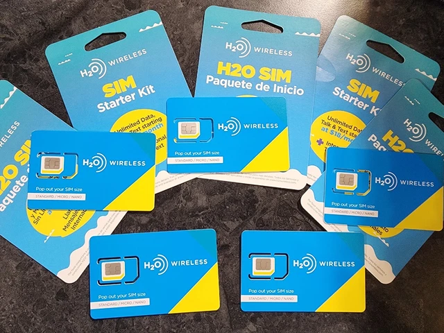 H2O Family Plan 4 Lines For $100, Unlimited Talk, Text and Data (6GB  HIGHSPEED)