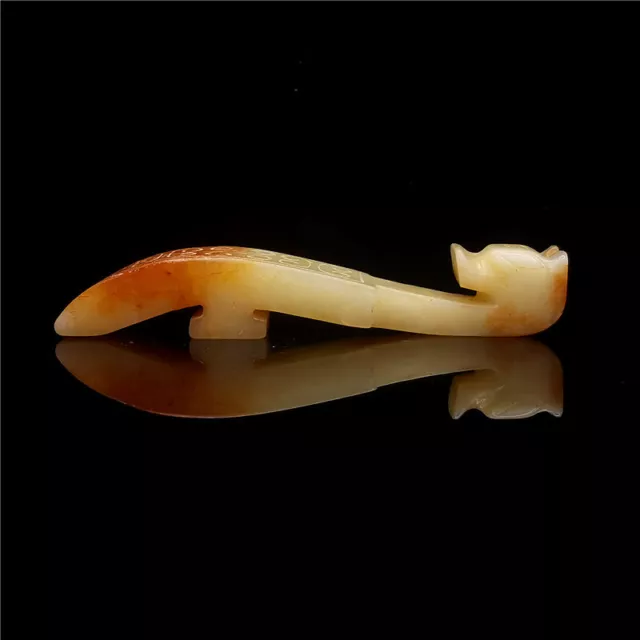 Amulet Collection Chinese Natural jade old dragon head