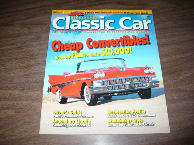 Magazine Automobile Classique Hemmings Juillet 2006