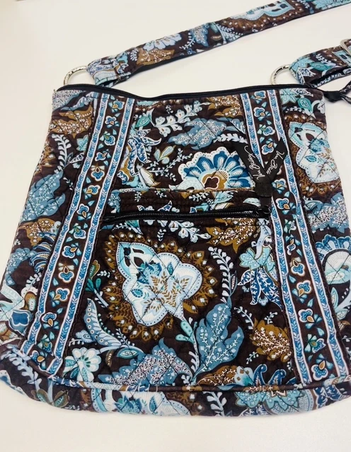 Vera Bradley LOLA HIPSTER , CROSSBODY Purse SHOULDER Bag  BROWN Paisley