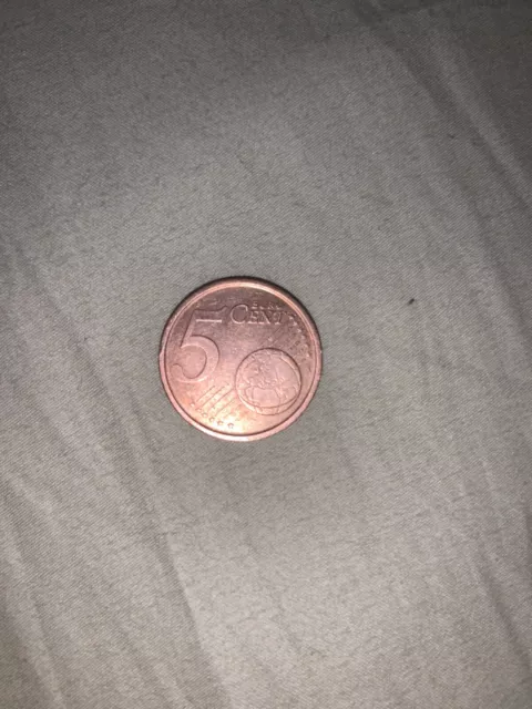 Pièce euros rare de 5 centime, année 1999 - Espagne