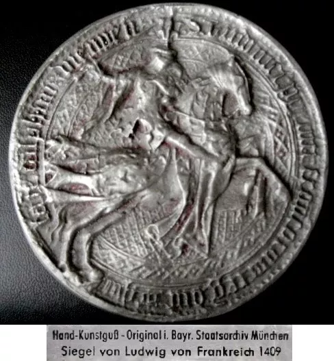 Medaille Siegel von Ludwig von Frankreich 1409